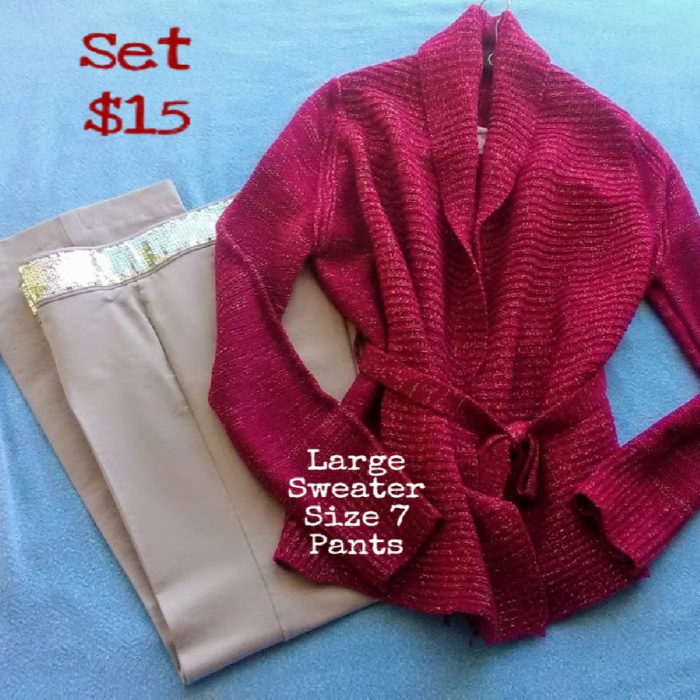 Sweater and pants combo / Great Holiday set